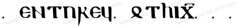 Centurey Gothic字体转换